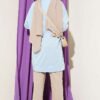 Oversized Patch Tunic Baby Blue wholesale tunic view 3 - Hicabistan Turkey factory