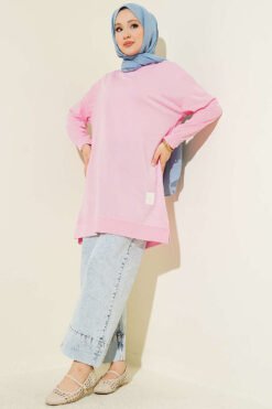 Alternatieve weergave van Oversized Patch Tunic Pink