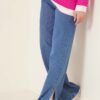 Loose Split Mid Jeans