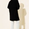 Grapevine Embossed Soft Knit Tunic Black – Image 3