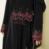 Floral Embellished Abaya Dress Black - Imagen 4