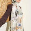 Ivy Pattern Bamboo Crinkle Shawl - Image 2