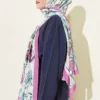 Ivy Pattern Bamboo Crinkle Shawl - Image 3