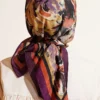 Twisted Pattern Elegance Scarf Purple - Imagen 3