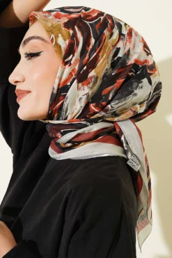 Alternative Ansicht von Twisted Pattern Elegance Scarf Stone