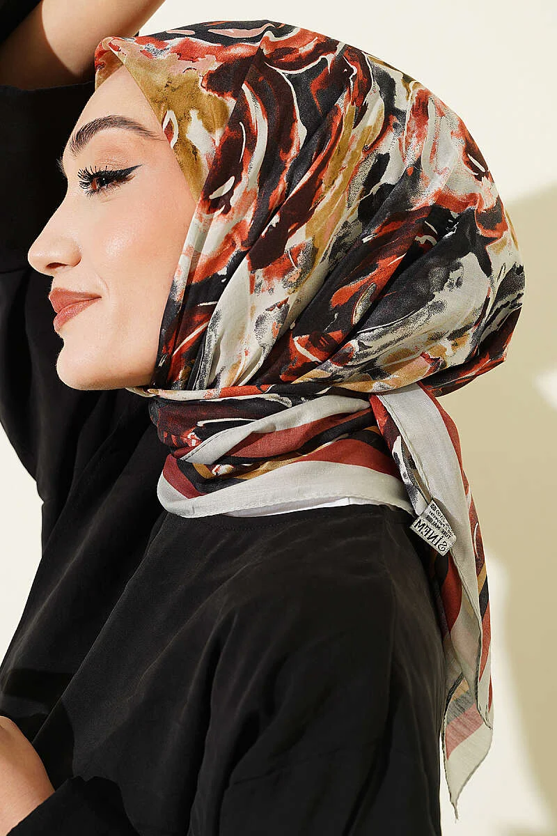Twisted Pattern Elegance Scarf Stone - الصورة 2