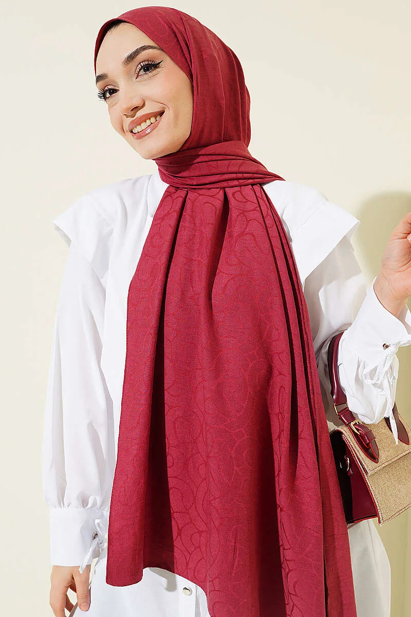 Twisted Pattern Cotton Ayrobin Scarf - immagine 2