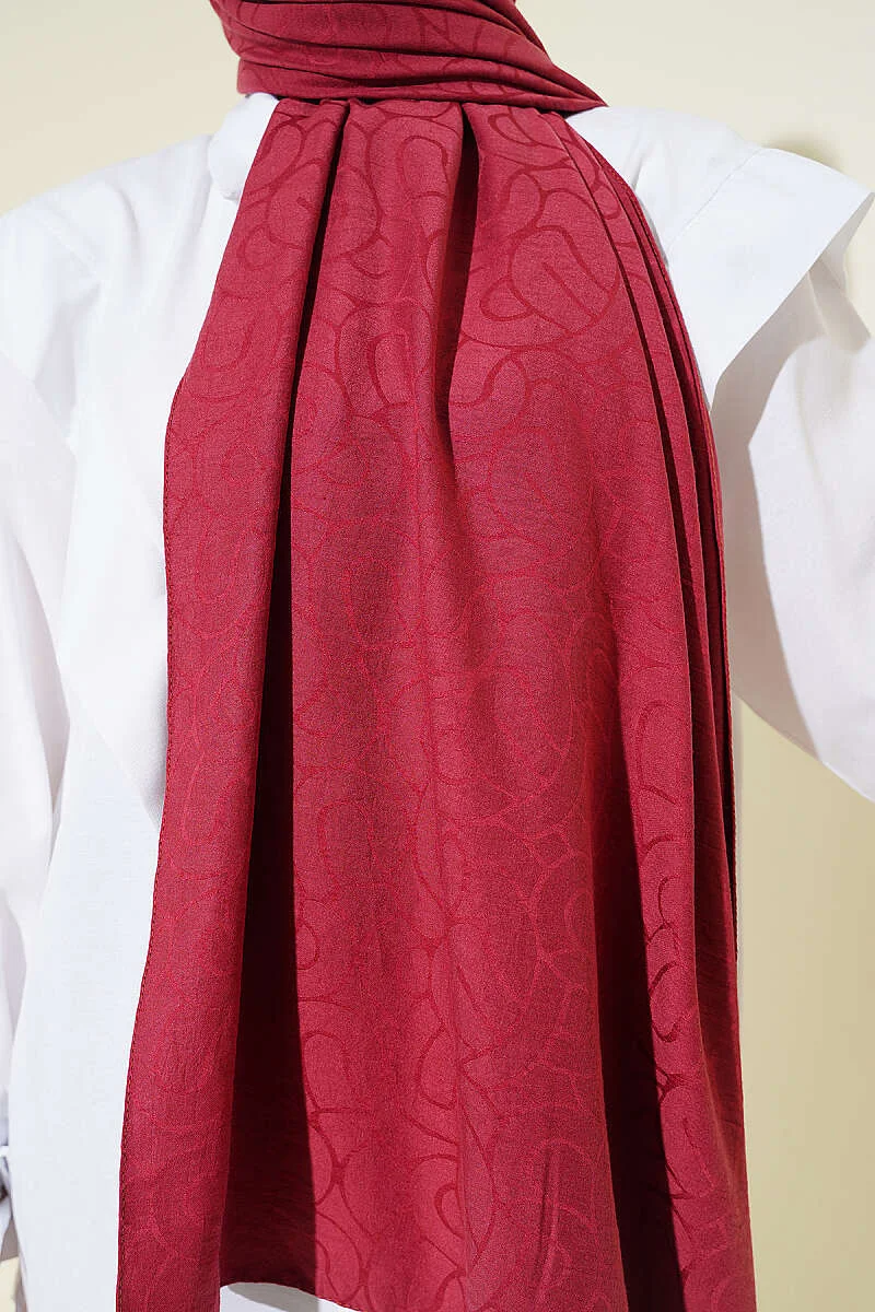 Twisted Pattern Cotton Ayrobin Scarf - immagine 4