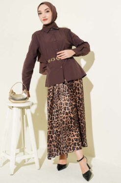Alternative Ansicht von Slim Fit Basic Short Shirt Brown