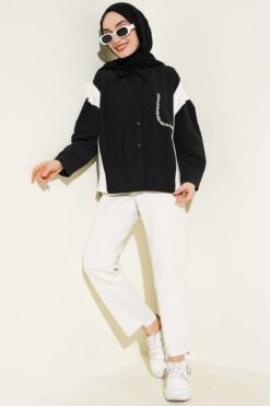 Alternative Ansicht von Stone Detailed Shirt Black
