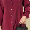 Stone Striped Modal Two-Piece Set Burgundy – Image 4