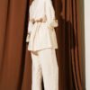 ⁦Stone-Embellished Tunic Set Beige⁩ - الصورة ⁦3⁩