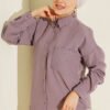Single Pocket Linen Shirt Lilac