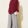 One Pocket Loose Shirt Burgundy – Image 2