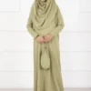 Modest Kids Prayer Dress Green