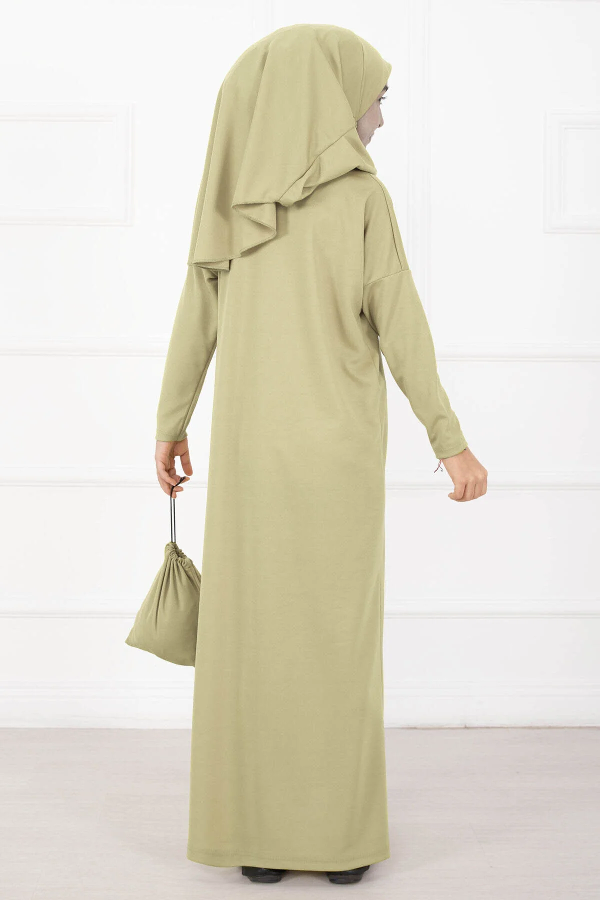 Modest Kids Prayer Dress Green – Bild 3