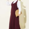 U Neck Dress Plum