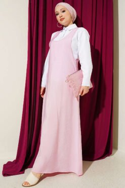 U Neck Dress Pink