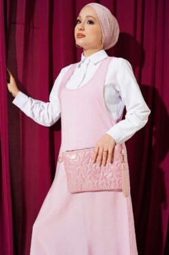 Vista alternativa de U Neck Dress Pink
