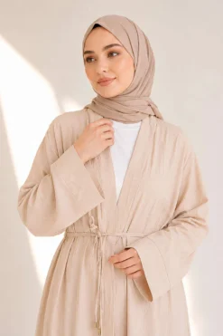 Alternative view of Long Cardigan Two-Piece Set Beige