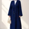 Long Cardigan Two-Piece Set Navy Blue – Bild 2