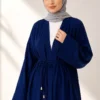 Long Cardigan Two-Piece Set Navy Blue – Bild 3
