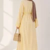 Long Cardigan Two-Piece Set Yellow – Image 4