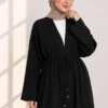 Long Cardigan Two-Piece Set Black – Bild 2