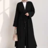 Long Cardigan Two-Piece Set Black – Bild 3