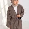 Long Cardigan Two-Piece Set Mink – Image 3