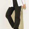 Wide Leg Denim Pants Khaki