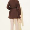V Ribbed Half Brit Button Tunic Brown – Bild 3