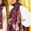 Liva Modal Krash Shawl Burgundy