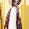 Liva Modal Krash Shawl Burgundy – Bild 3
