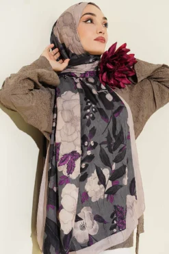 Alternative view of Liva Modal Krash Shawl Beige