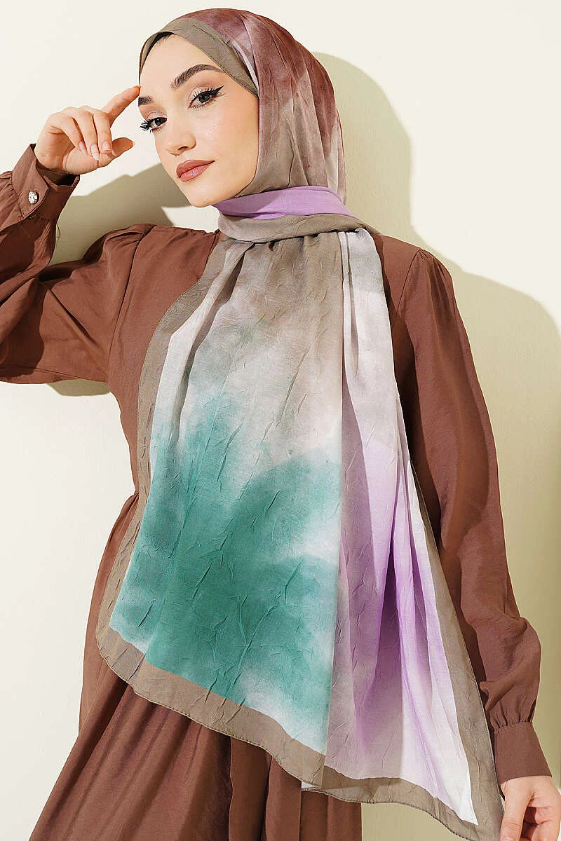 Bamboo Crepe Shawl Khaki