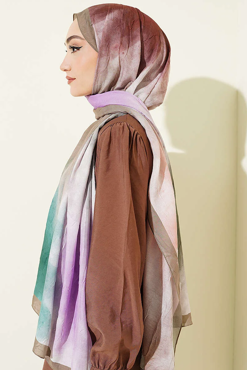 Bamboo Crepe Shawl Khaki - immagine 3