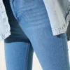 High Waist Flared Pants Blue - الصورة 4