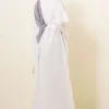 Split Side Long Tunic with Belt White - Imagen 3