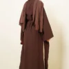 Split Side Long Tunic with Belt Brown – Image 3