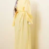 Split Side Long Tunic with Belt Yellow - Image 3