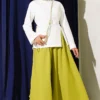Side Slit Tunic with Ties Ecru - Imagen 2