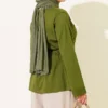 Side Slit Tunic with Ties Khaki - Imagen 3