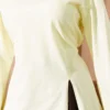 Side Slit Tunic with Ties Yellow - Imagen 4