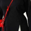 Side Slit Tunic with Ties Black - Imagen 4