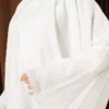 Gathered Neck Oversize Tunic White - Image 4