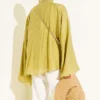 ⁦Gathered Neck Oversize Tunic⁩ - الصورة ⁦3⁩