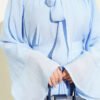 Tie-Neck Oversized Skirt Set - Imagen 4