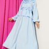 ⁦Chain Rope Detail Zippered Two-Piece Set Blue⁩ - الصورة ⁦5⁩