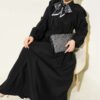 Collared Pleated Skirt Two-Piece Set Black